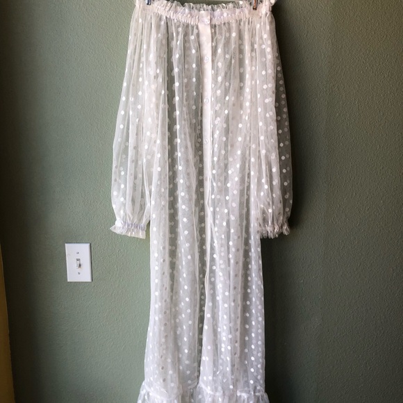 SHEER MAXI NIGHTGOWN - Picture 1 of 3